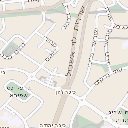 מפה של רחוב בן דוד יוסף בבאר שבע מפות בזק B144