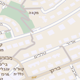 מפה של רחוב ברקן 1 בראש העין מפות בזק B144