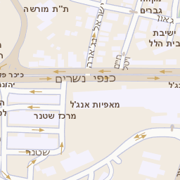 מפה של רחוב בית הדפוס 20 בירושלים מפות בזק B144